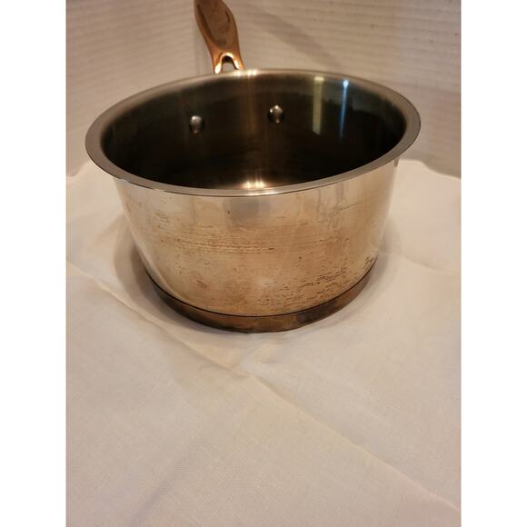 Il Mulino NY Stainless Steel Saucepan Copper Handle 7" Pan 3.25" Deep - Picture 8 of 10